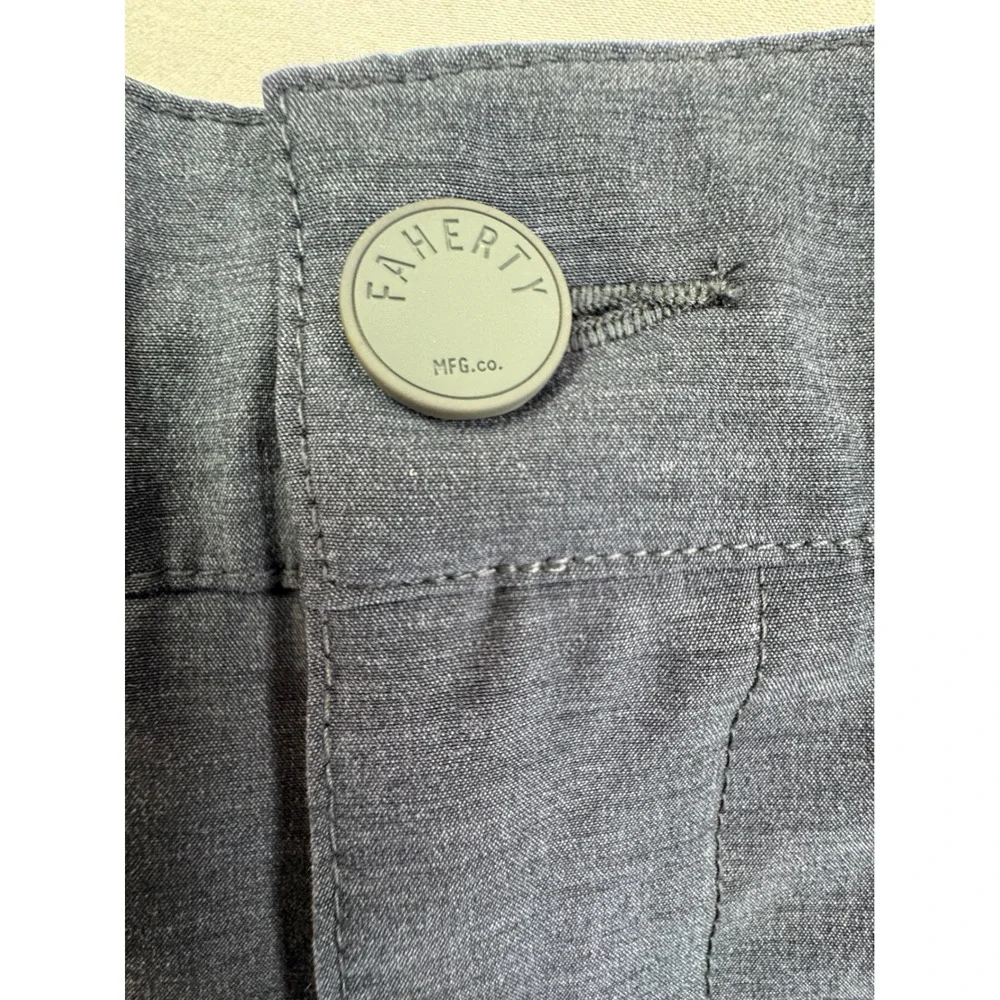 Faherty All Day Shorts Mens 31 Charcoal Gray Heather Hybrid Stretch athletic